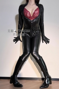 【微密圈】No.012_#楚楚不吃鱼_猫女连体皮衣_8P+2V