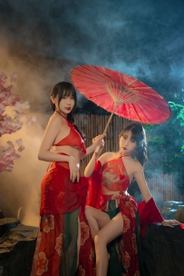 #Tina很妖孽呀_Vol.034_古风双人&不呆猫_[16P-226MB]