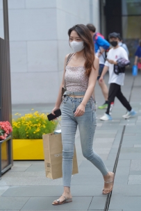 【精选街拍】Vol.2348 简约灰色牛仔裤 [64P-703MB]